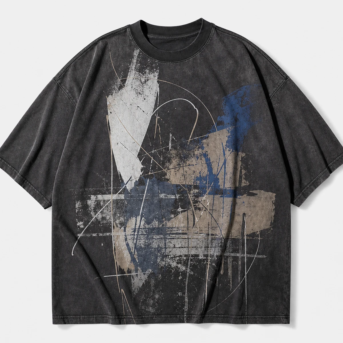 Abstract Graphic Oversized T-Shirt